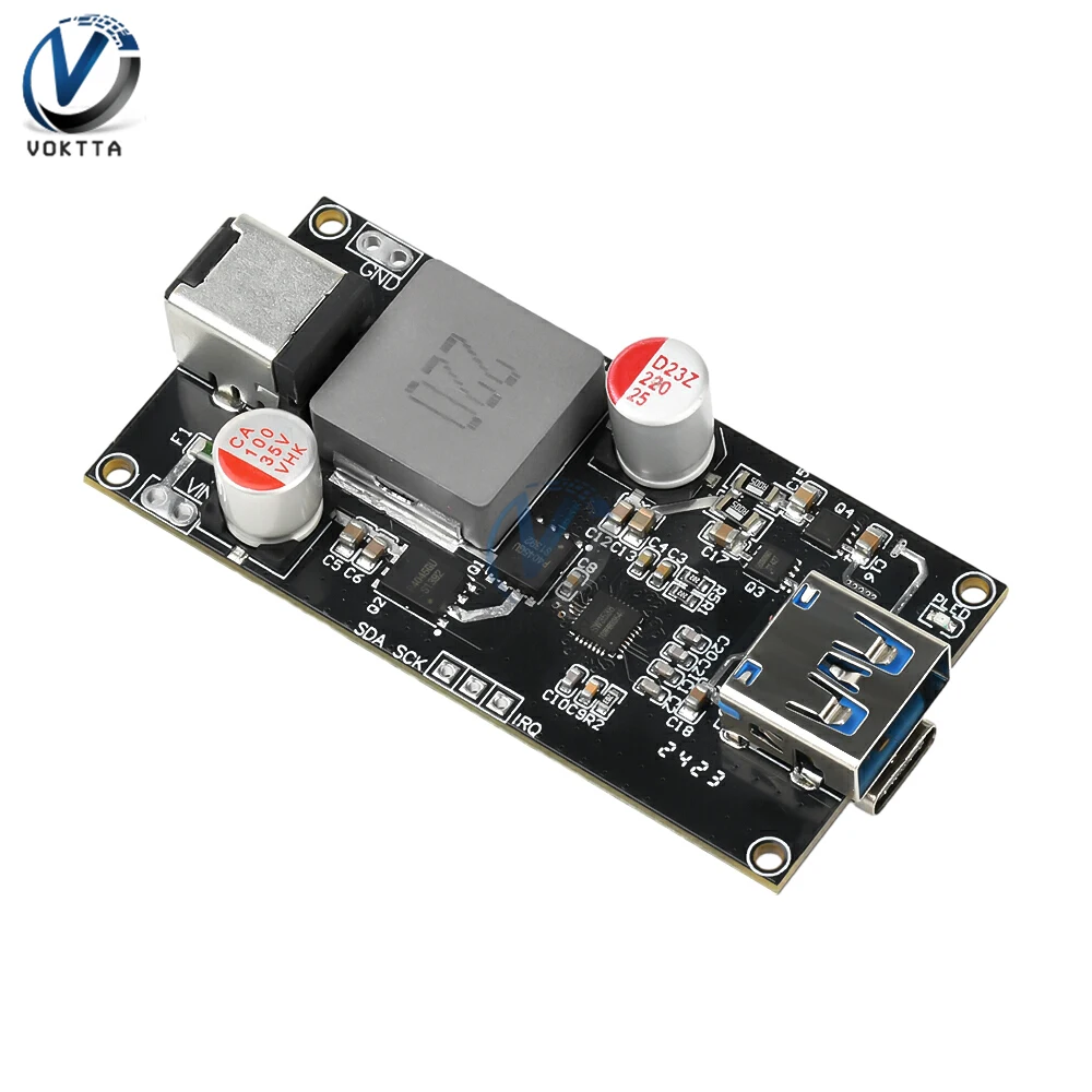 

DC 6-30V 140W Multi-protocol Fast Charging Module High-power Charger Protection Board for QC4.0+/5.0 PD PPS FCP SCP SFCP AFC