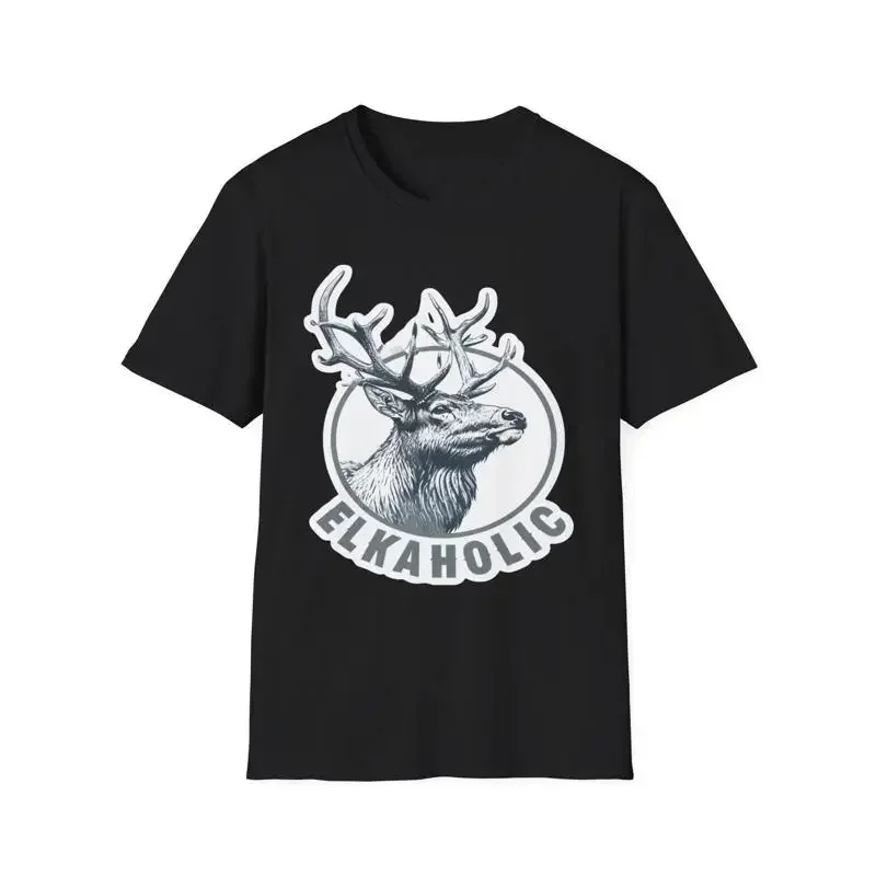 Elkaholic T Shirt Nature Lover Wildlife Apparel Elk Lodge