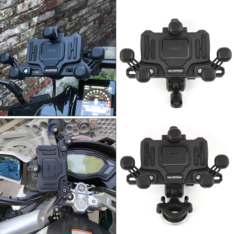 

For DUCATI Multistrada 950 1100 1260 1200 S GT 1200S V4 Motorcycle Accessories Handlebar Mobile Phone Holder GPS Stand Bracke