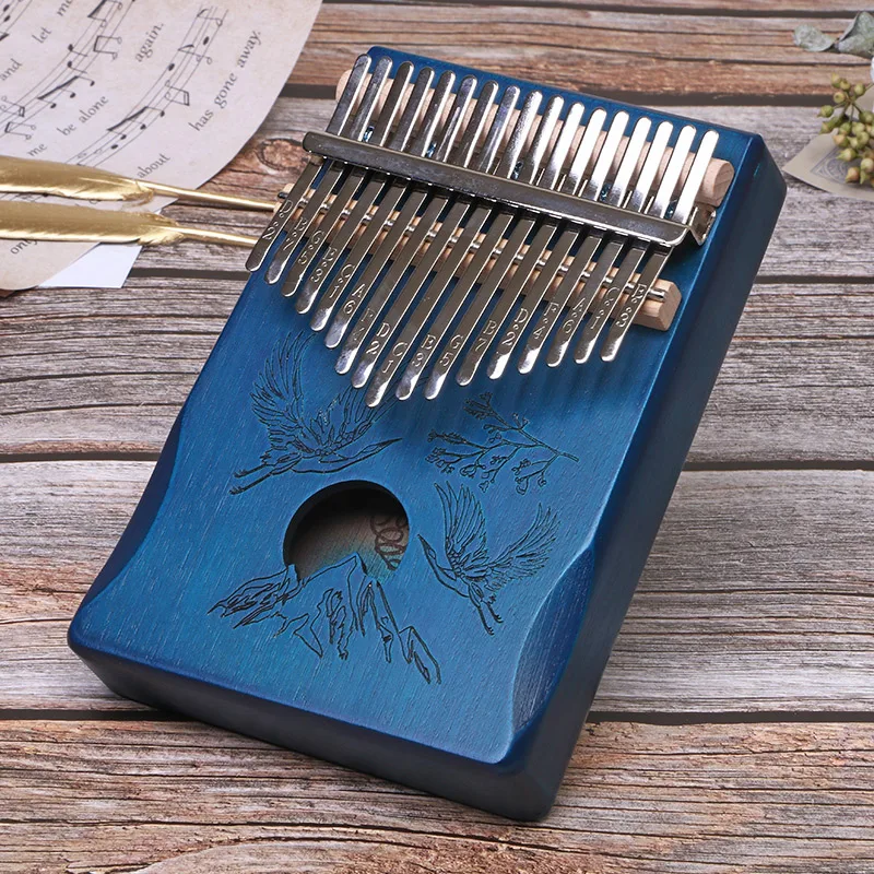 Lydesy 17-Tasten Kalimba Daumenklavier-Set, Manuell Gestimmt, Tragbares Fingerklavier, Geschenk für Kinder und Erwachsene, Anfänger, Festival, Geburtstag – Detail 11