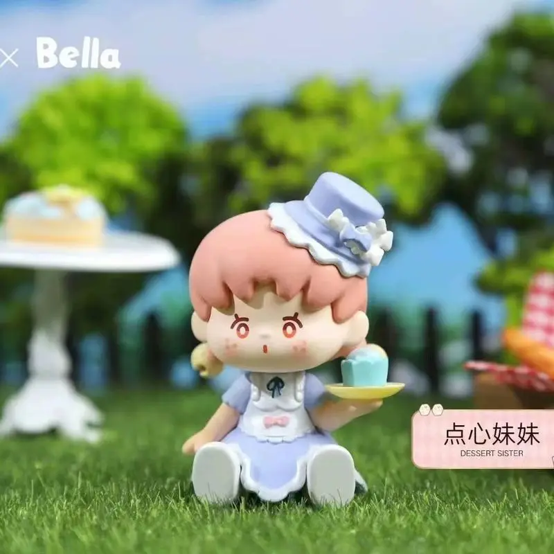 Spot Bella Tea Party Blind Box Tide Play Girl Cute Cartoon Figure Dessert Toy Gift