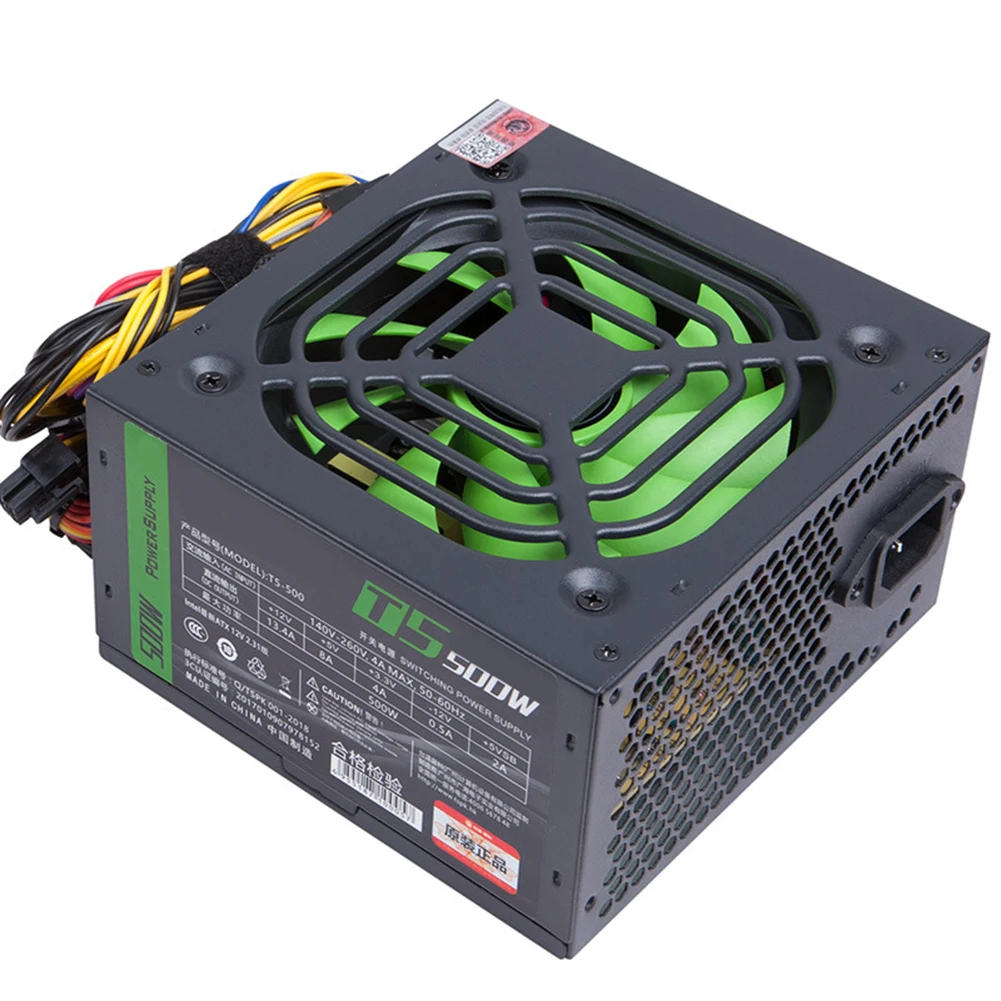 مصدر طاقة الكمبيوتر سطح المكتب الصامت PSU المزدوج 6Pin وحدة إمداد الطاقة 2 SATA ستة حماية 8 وحدة المعالجة المركزية للكمبيوتر المكتبي للكمبيوتر