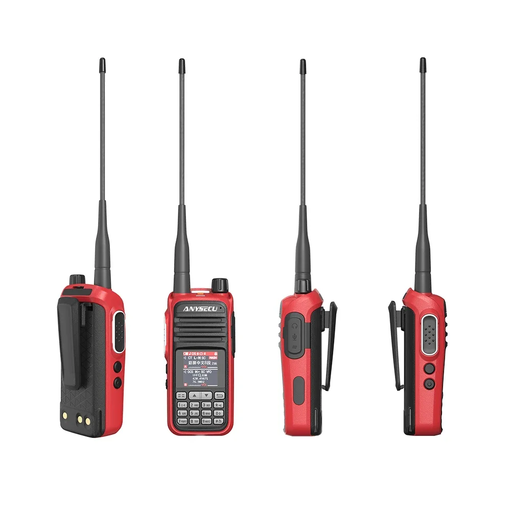 ANYSECU UV-A37 Amateur Ham Two Way Radio 256CH Walkie Talkie Air Band Full Band 108-520MHz Scanner Police Marine Walkie