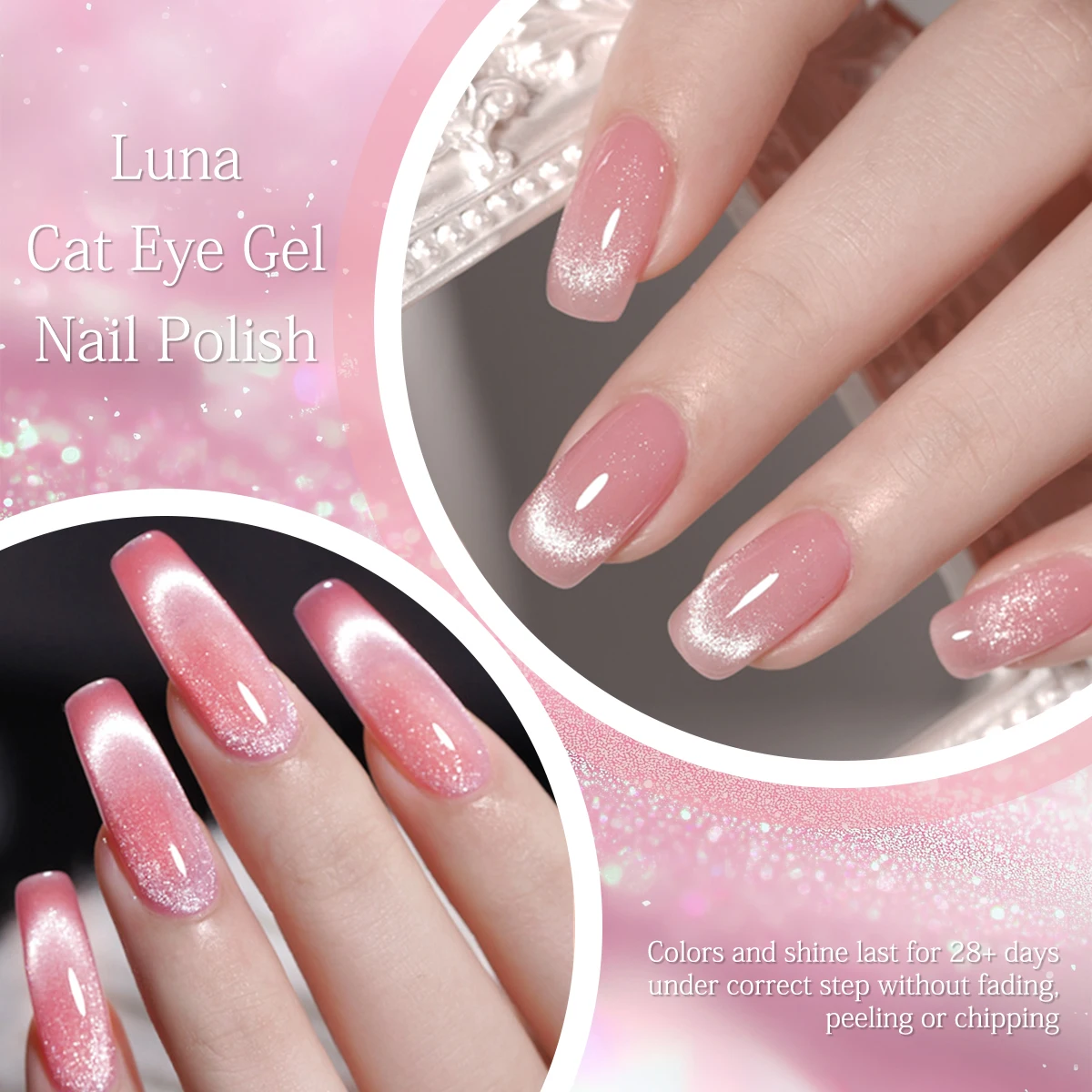 FTMY Single Jar Moon White Cat Eye Gel-nagellak beschikt over een hoogglans, doorschijnend maanwit cat-eye-effect. Geschikt voor na