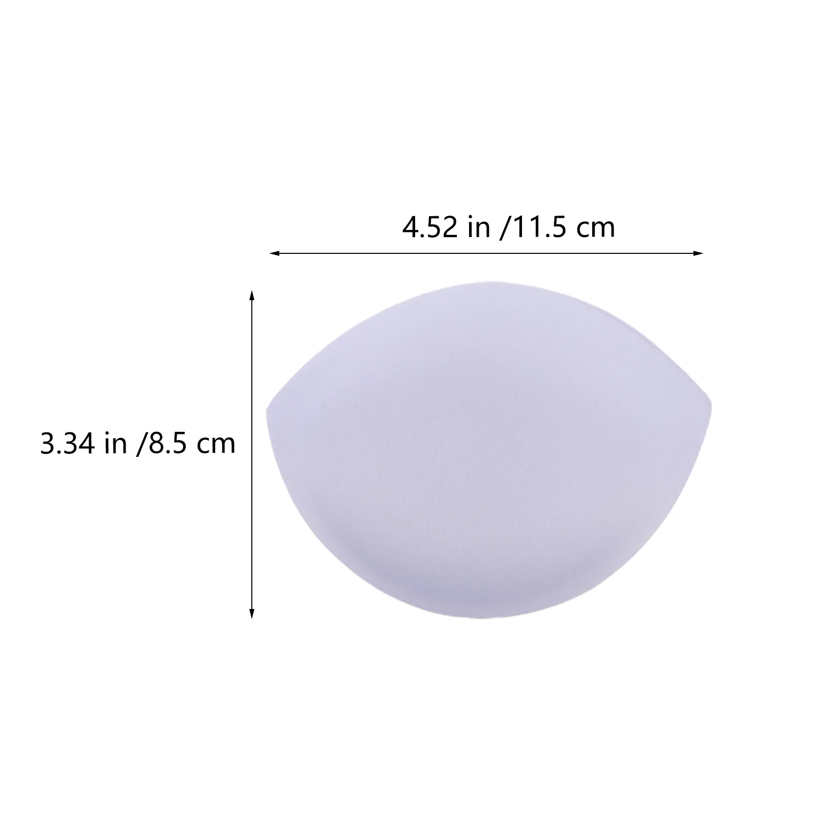 

5 Pairs White Bikini Chest Pads Bra Inserts Sponge Thick Padded Sports Bras Wedding Dress Eco Friendly Reusable Easy