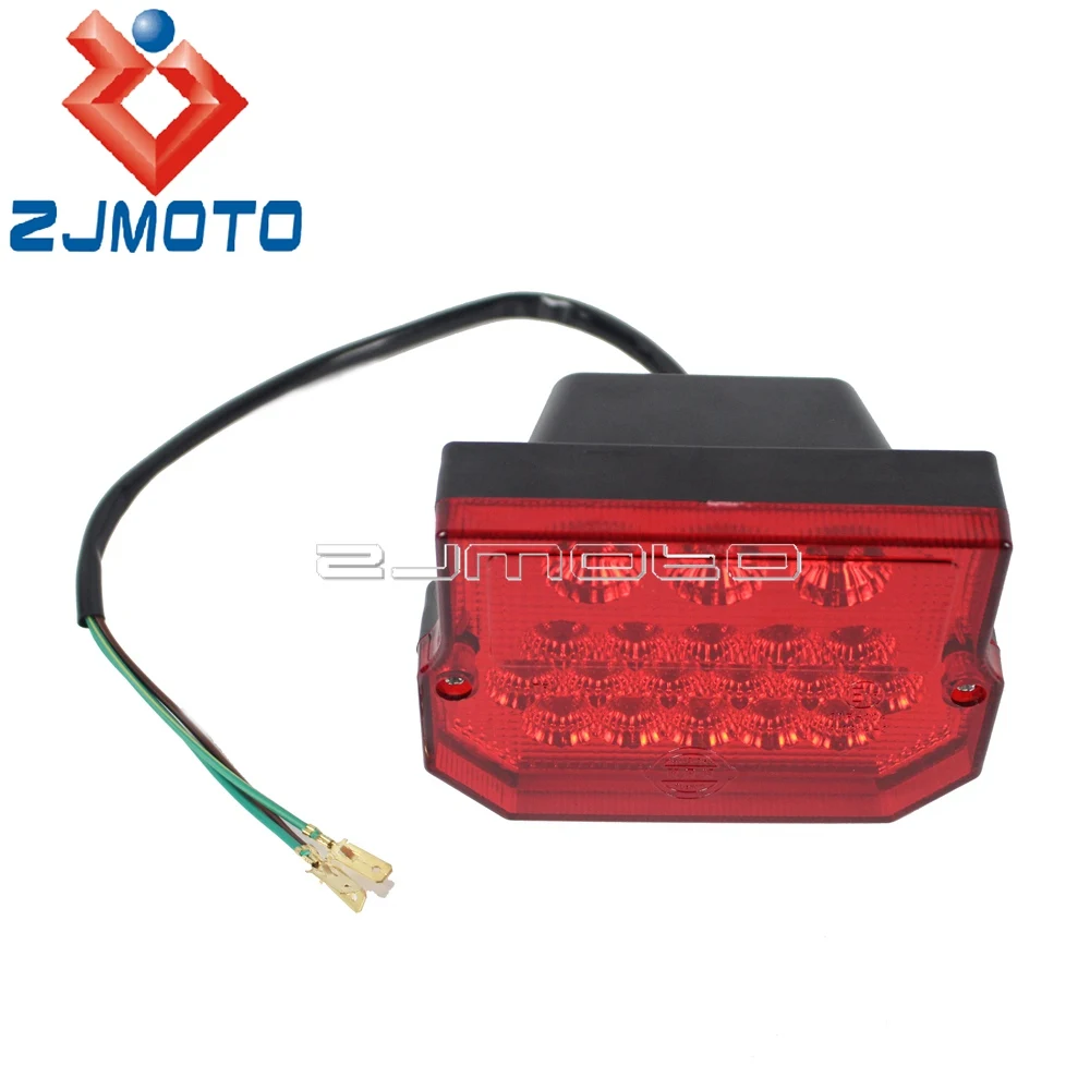 Motorcycle LED Brake Tail Light For Simson SR50 S51 Suzuki TS 125/150/250 MZ ETZ 150 250 251 301 Rear License Plate Taillight