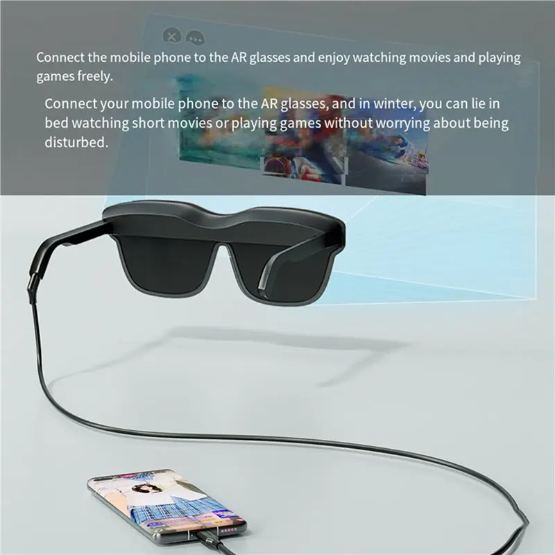 B76B Type-C Flexible Cable for AR Glasses USB 3.2 Full-Function Supports 4K 60Hz 1m for Xreal for Rokid for RayNeo for Viture