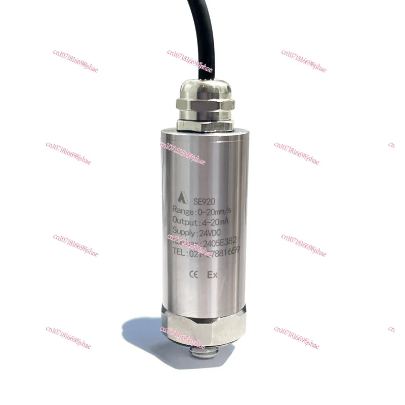 Wholesale 0-30mm/s Vibration Sensor Supplier Magnetoelectric Vibration Sensor for Turbine 4-20ma