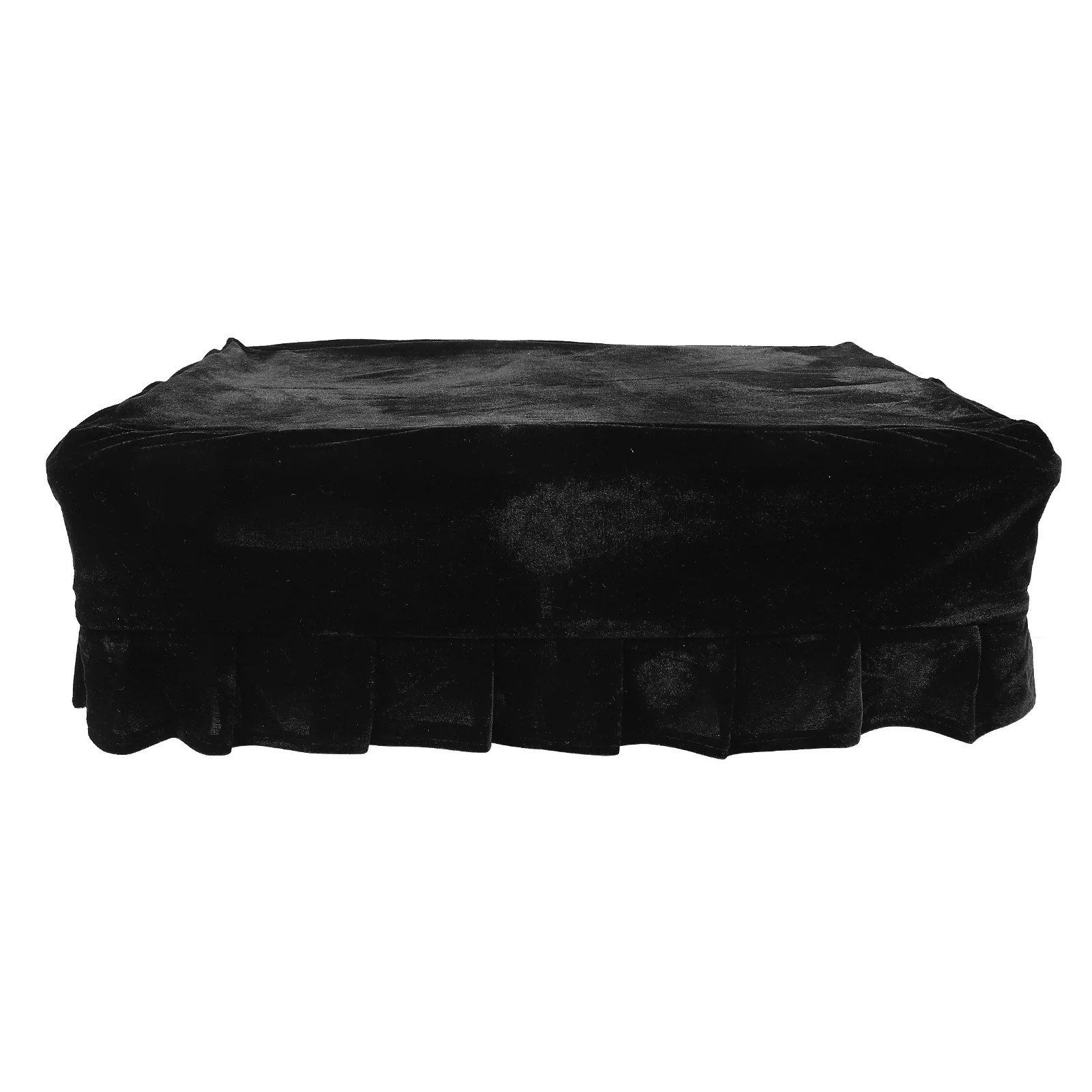 

Piano Stool Cover Elastic Seat Protector for Armchairs Black Bar Dining Chair Dust Proof Covers Stretch Piano Full