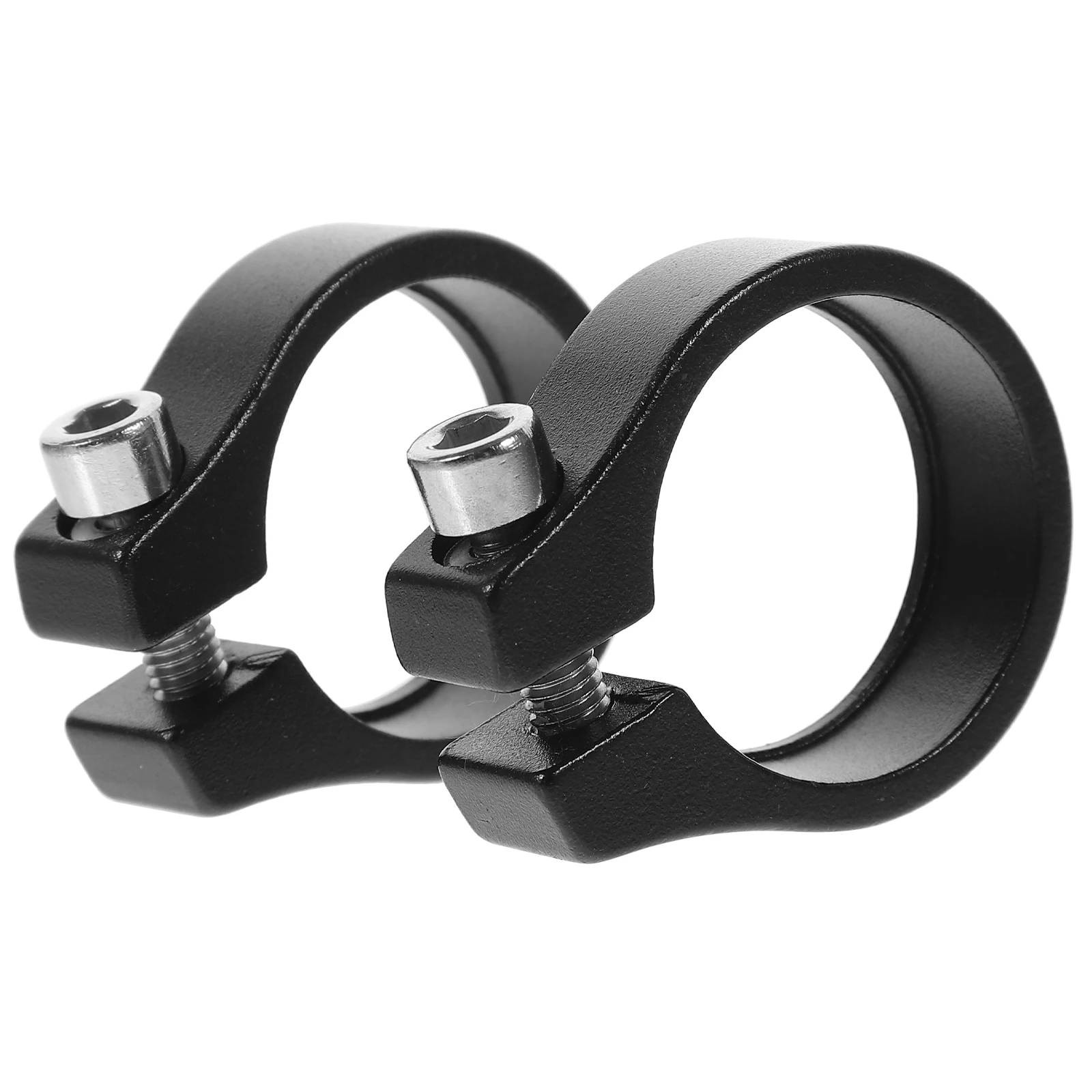 

2Pcs Bike Seat Clamp Seatpost Tube Clip Aluminium Alloy for Mountain Road Bike Secure Tight Fit Rust Resistant