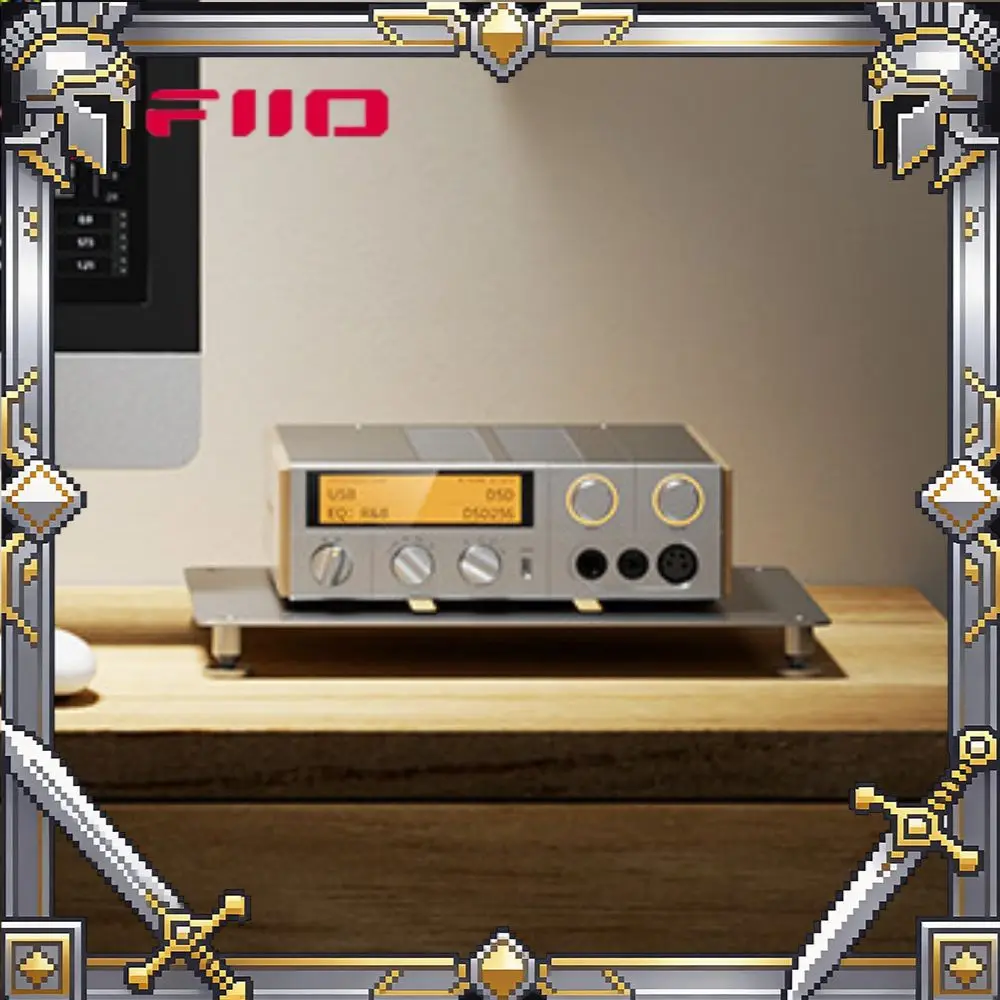 FiiO K17 R2R Desktop DAC Amp DSD512 HiRes Bluetooth WiFi Full Balanced Headphone Amplifier With Remote Control Decoration Gift