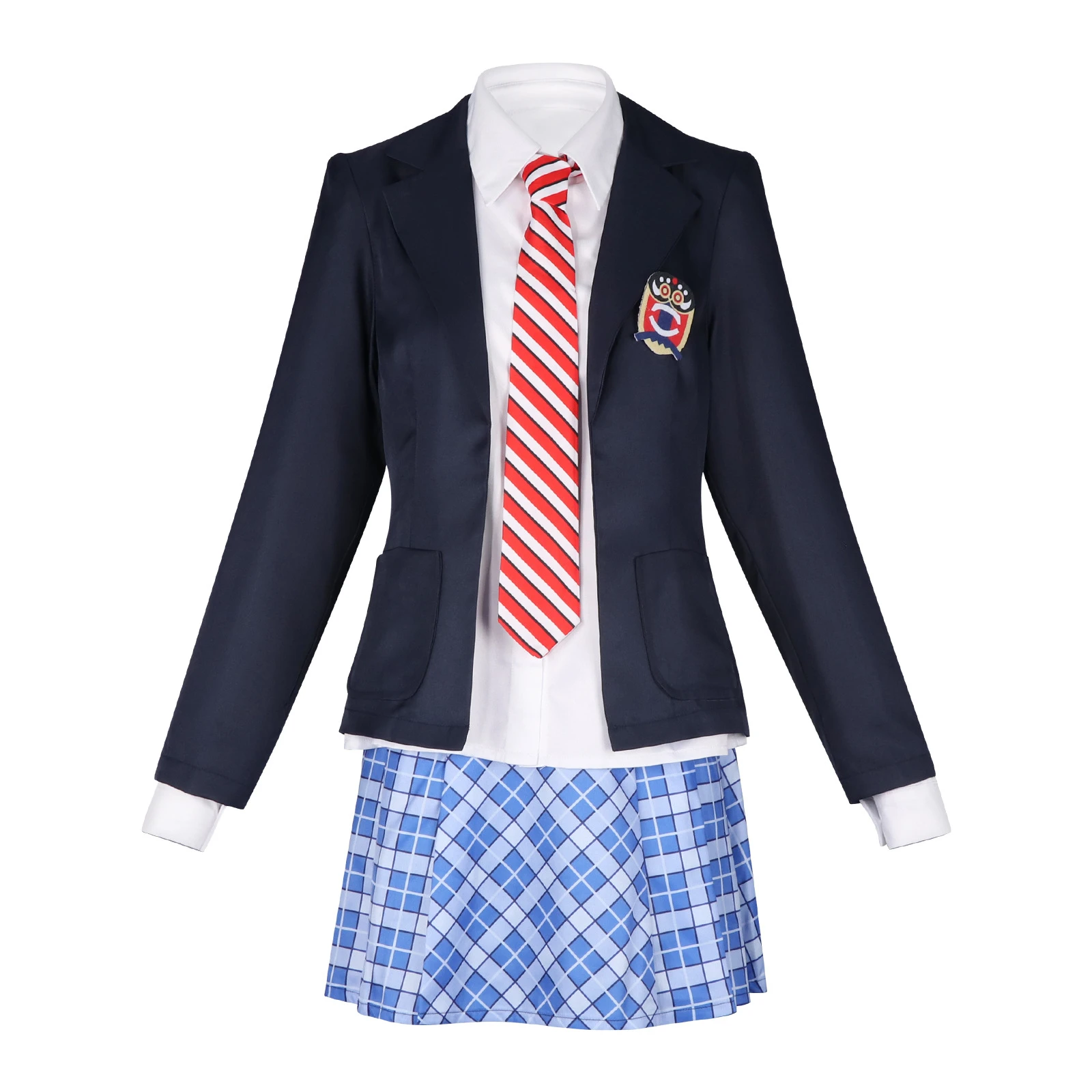 

Chu2 School Uniform JK Anime Band Stage Performance Cosplay Costume Daily Wear Carnival Halloween Party Role Play