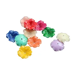 Artificial Coral 20mm 31mm Morning Glory Flower Loose Beads Charm Women Jewelry Making DIY Necklace Earrings Brooch Craft