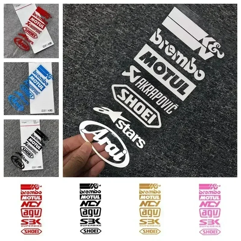 Motorcycle Car Locomotive Reflective Laser Sticker Car Styling Vinyl Decal for Arai for Honndas Stickers Decoration