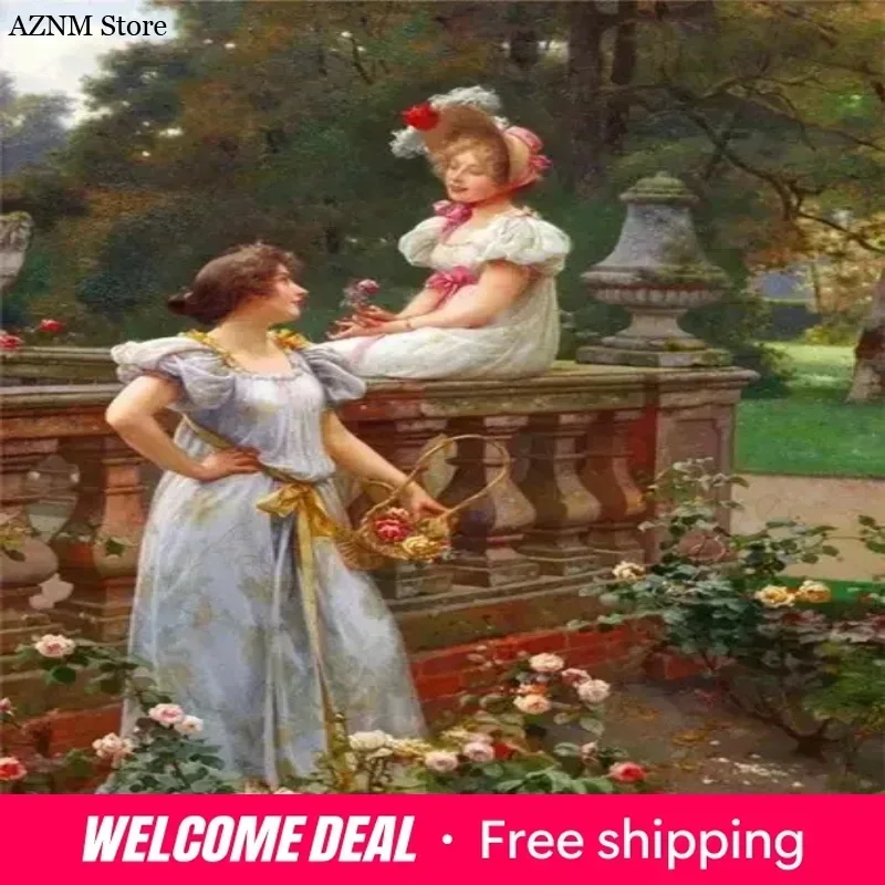 Classical Renaissance Art Women Love canvas paintings Vintage Victorian Girls Portrait Poster Prints For Living Room Home Dec