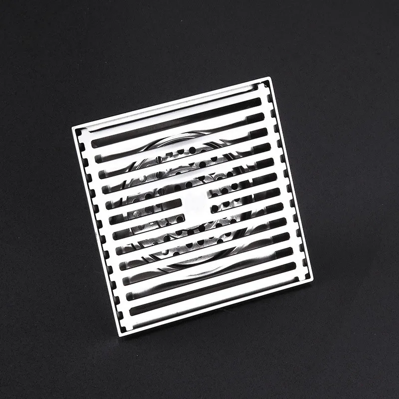 5 Inch Deodorant Stainless Steel Floor Drain Shower Room Large Displacement Strip Floor Drain SUS304 10/12/15cm