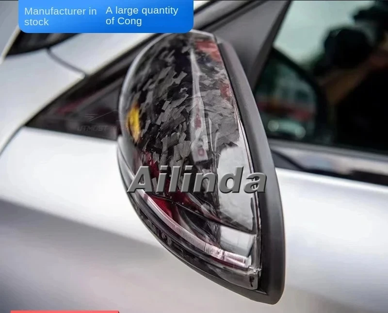 Suitable for Mercedes-Benz new C E GLC class C200 260L C63 E300L modified carbon fiber rearview mirror case