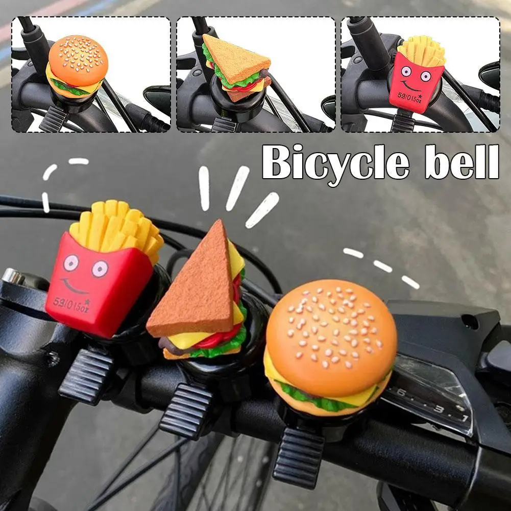 Hamburg Cartoon Bicycle Bell Super Loud Children's Mountain Bike Universal Bell Scooter Bell Bicycle Decoration