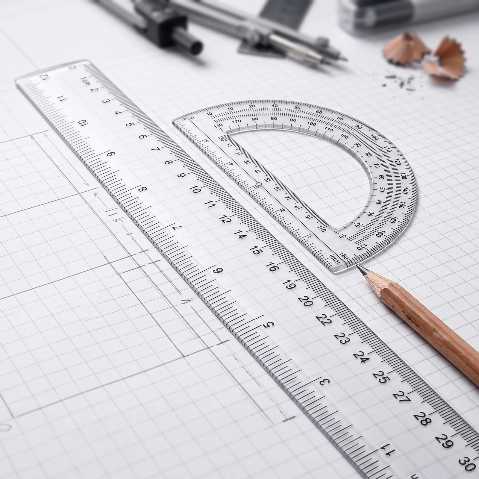 Compass Geometry Set - Geometry Set with Case Adjustable Geometry