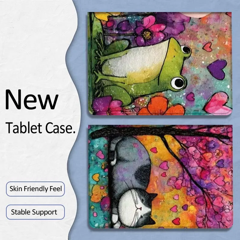 

Colorful Cartoon Cat Frog Gift For Xiaoxin Lenovo Tab P12 Extreme Legion Y900 Idea Pro GT 12.1 2025 Foldable Tablet Case