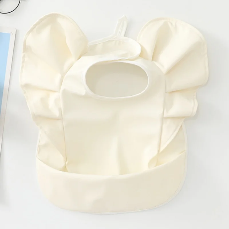 Babadores de alimentação do bebê impermeável ins estilo nórdico anjo bolso arroto menina menino refeições infantis babador fácil limpo bonito panda