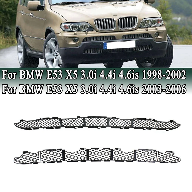 

For BMW E53 X5 3.0i 4.4i 4.6is 1998-2006 Front Lower Bumper Insert Grille Racing Grille Honeycomb Mesh 51117005800 51117111767