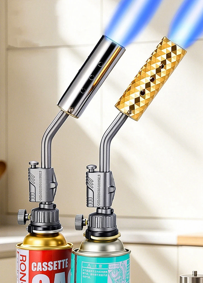 Tragbarer Gold-Kupfer-Gasschweißbrenner mit Hochtemperaturflamme für BBQ, Kochen und Löten – Detail 1