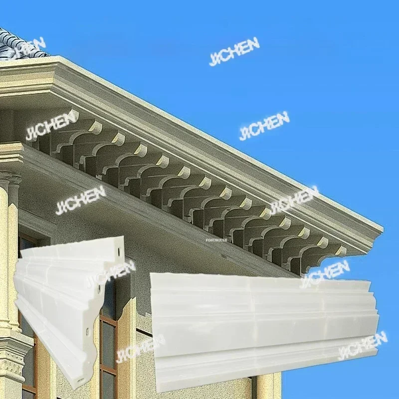

ZH Designer Art Eaves Line Molds Household Roman Column Cornice Drip Line Modern Villa Eaves Line Exterior Wall Decoration Templ