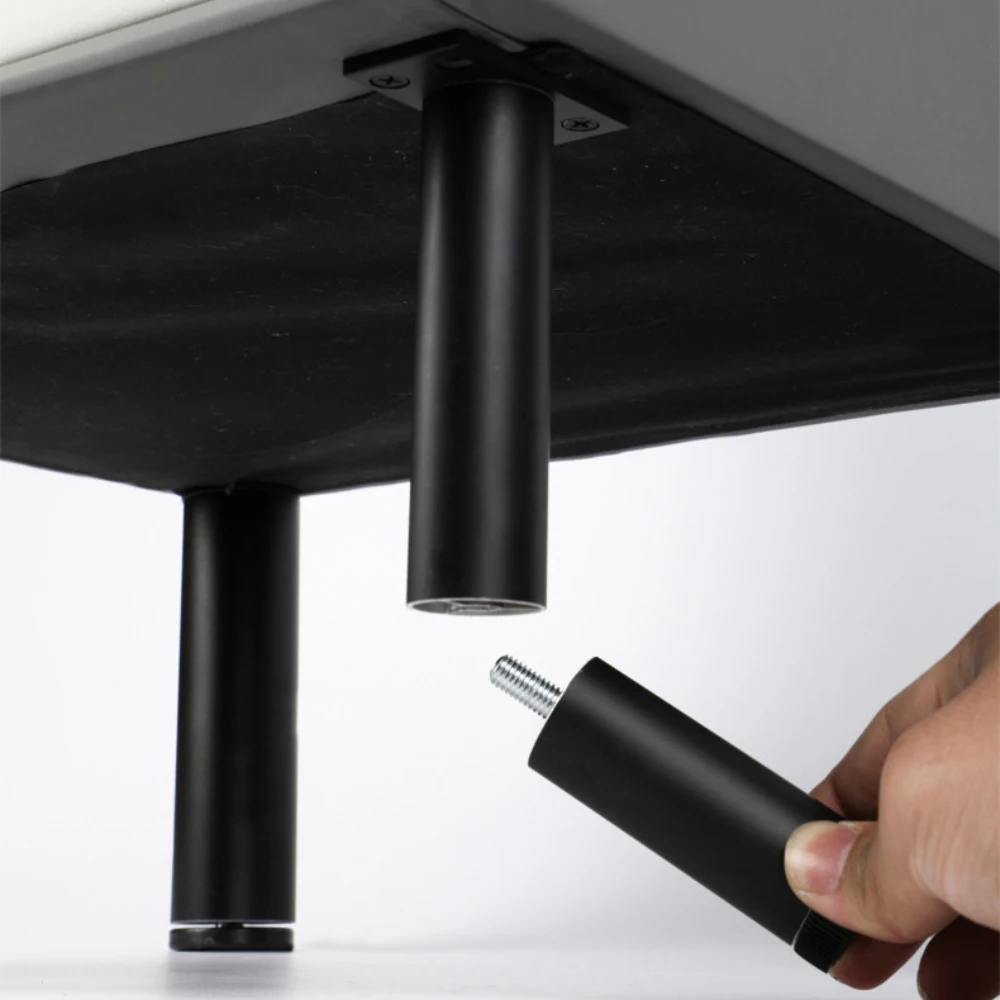 M6/M8/M10 Thread Aluminum Alloy Adjustable Height Furniture Support Legs 6-40CM Cabinet Sofa Washing Machine Fridge Replace Feet