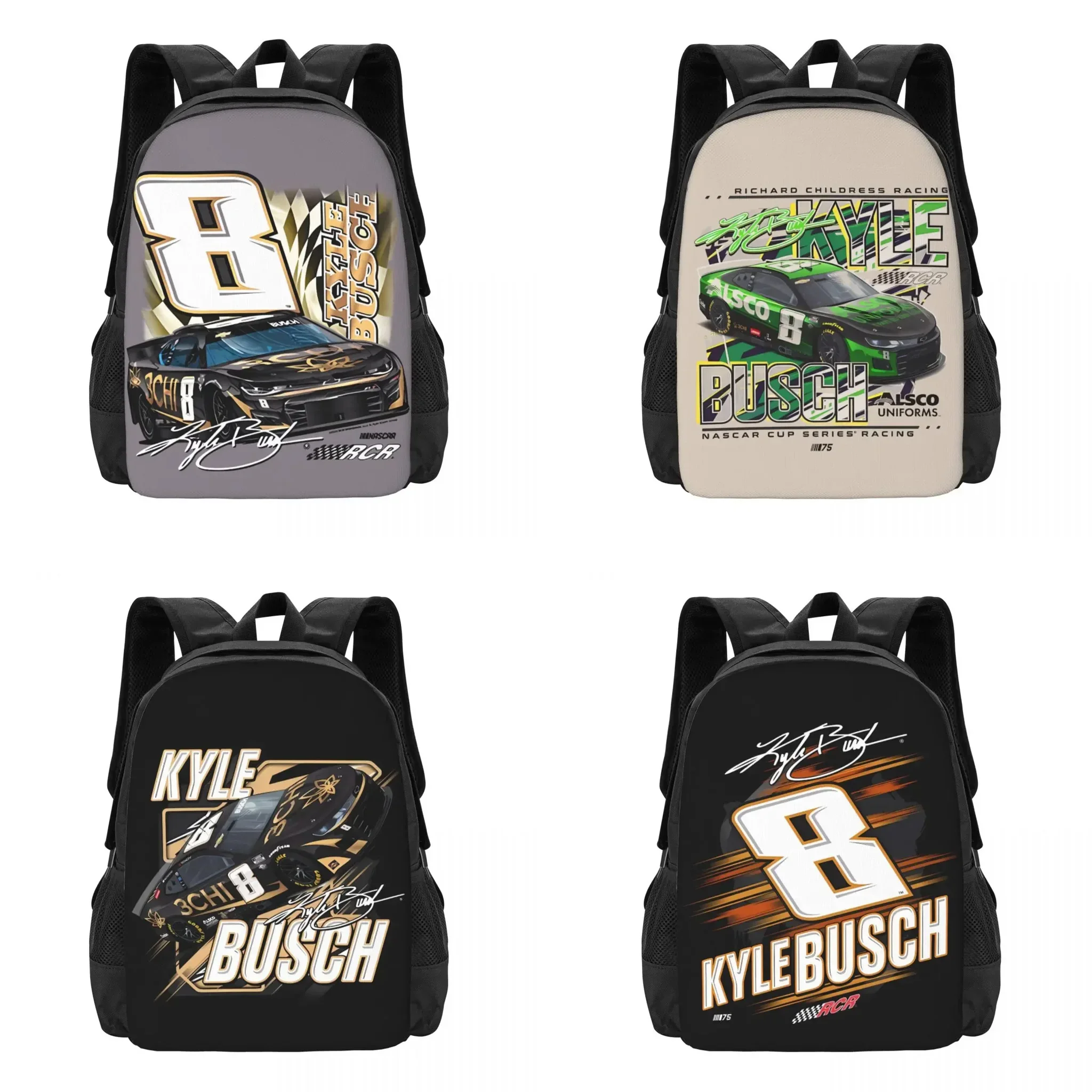 

Kyle Busch 8 Travel Laptop Backpack, Business College School Computer Bag Gift for Men & Women