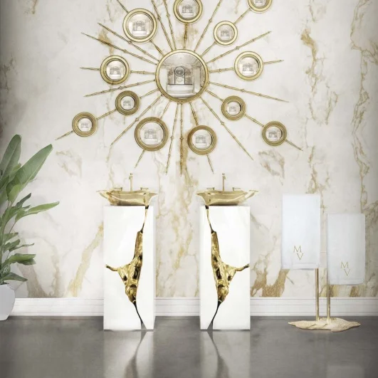 304 Stainless Steel Pedestal Washbasin Modern Designer Column Floor-standing Sink Art Basin for Villa Mansion Bathroom