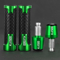 FOR Kawasaki KLE500 KLE 500 Motorcycle 1991-2007 2006 2005 2004 Handlebar Knobs Hand Grips Handle Bar Grip Ends Cap Plug Cover