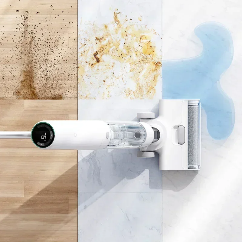 XIAOMI MIJIA-aspiradora inalámbrica en seco y húmedo de alta temperatura, fregona de lavado con agua caliente, lavadora de suelo inteligente de mano, autolimpieza