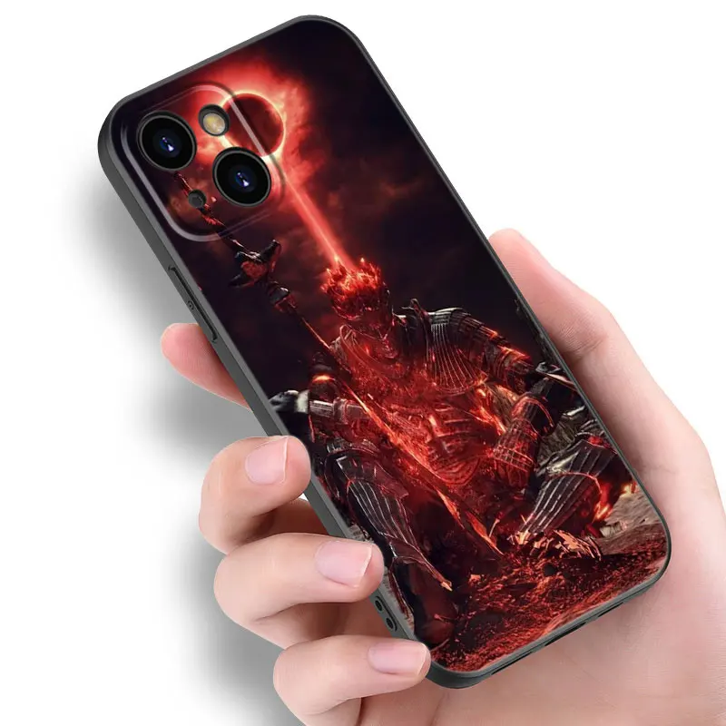 Game Dark Souls Phone Case For Apple iPhone 12 13 Mini 11 14 15 Pro Max 7 8 Plus X XR XS SE 2020 2022 Black Silicone Case