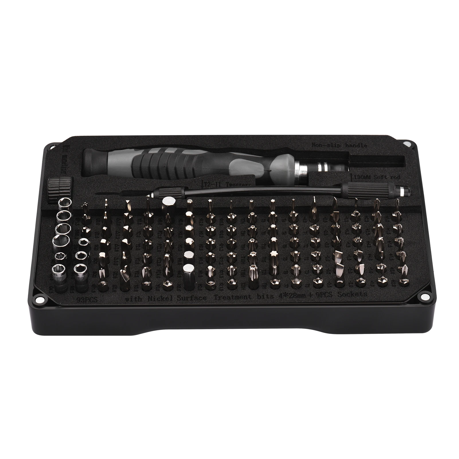 

106pcs Multifunctional High Screwdriver Bits & Socket Set Drive Socket Set Premium 4*28mm Alloy Steel Slot