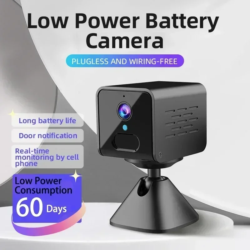 Infrared Night Vision Long Camera 3 Days Free Cloud Battery Duration Camera Low Power Wifi Surveillance Storage Voice Intercom