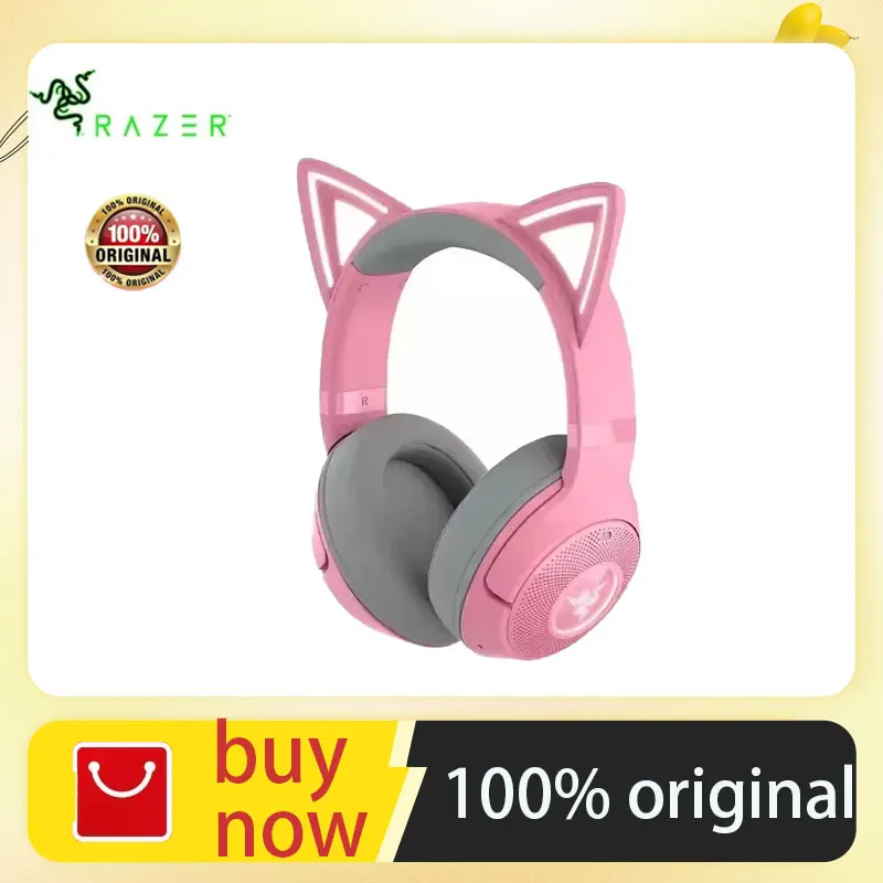 Razer Kraken Kitty V2 BT wireless bluetooth headphones RGB Wireless bluetooth 5.2 earphones 40 mm Driverss bluetooth earphone