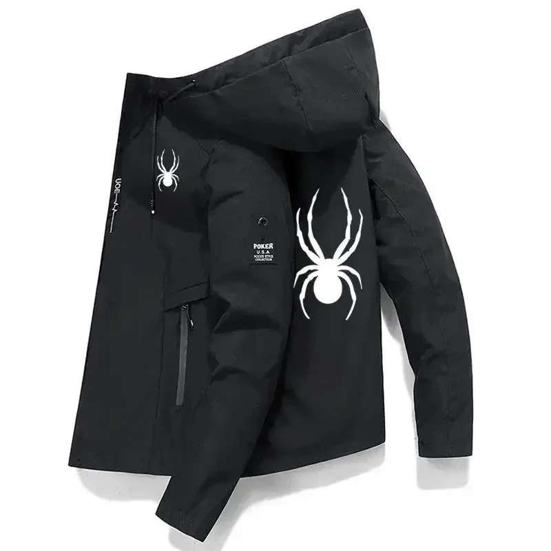 

2026 Men's Windproof Sports Jacket Hooded Outdoor Training Coat High-Quality Athletic Windbreaker Casual Streetwear Running Top
