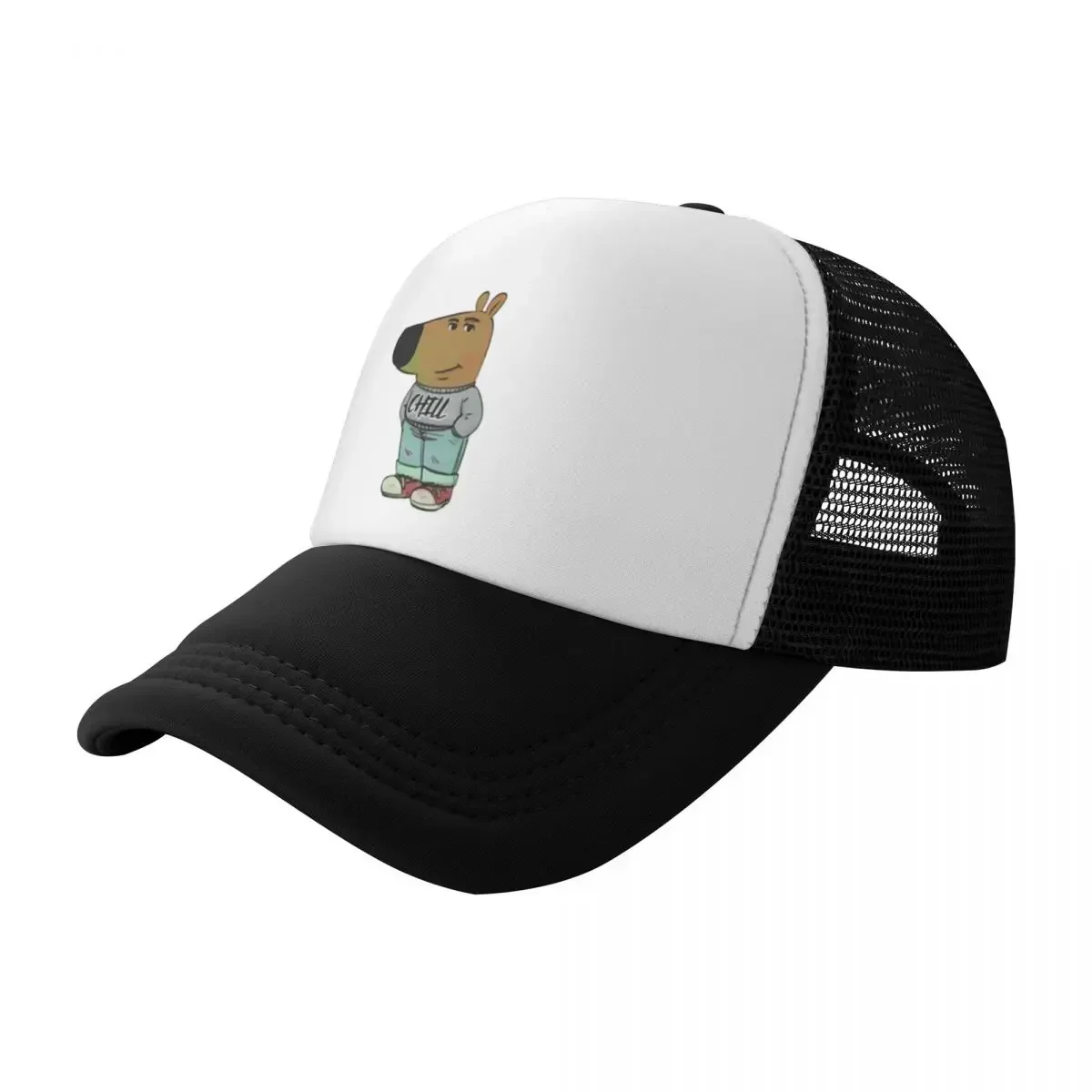 Classic Funny Character Is A Chill Guy Hiking Mesh Baseball Caps Women Personalized Female Beach Sunscreen Hat Peaked Cap