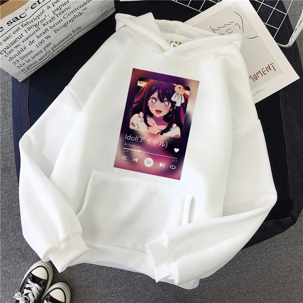 

Anime Oshi No Ko Hoshino Ai Printed Hoodies Men Women Long Sleeve Tracksuit Loose Casual Sweatshirt Harajuku Unisex Streetwear