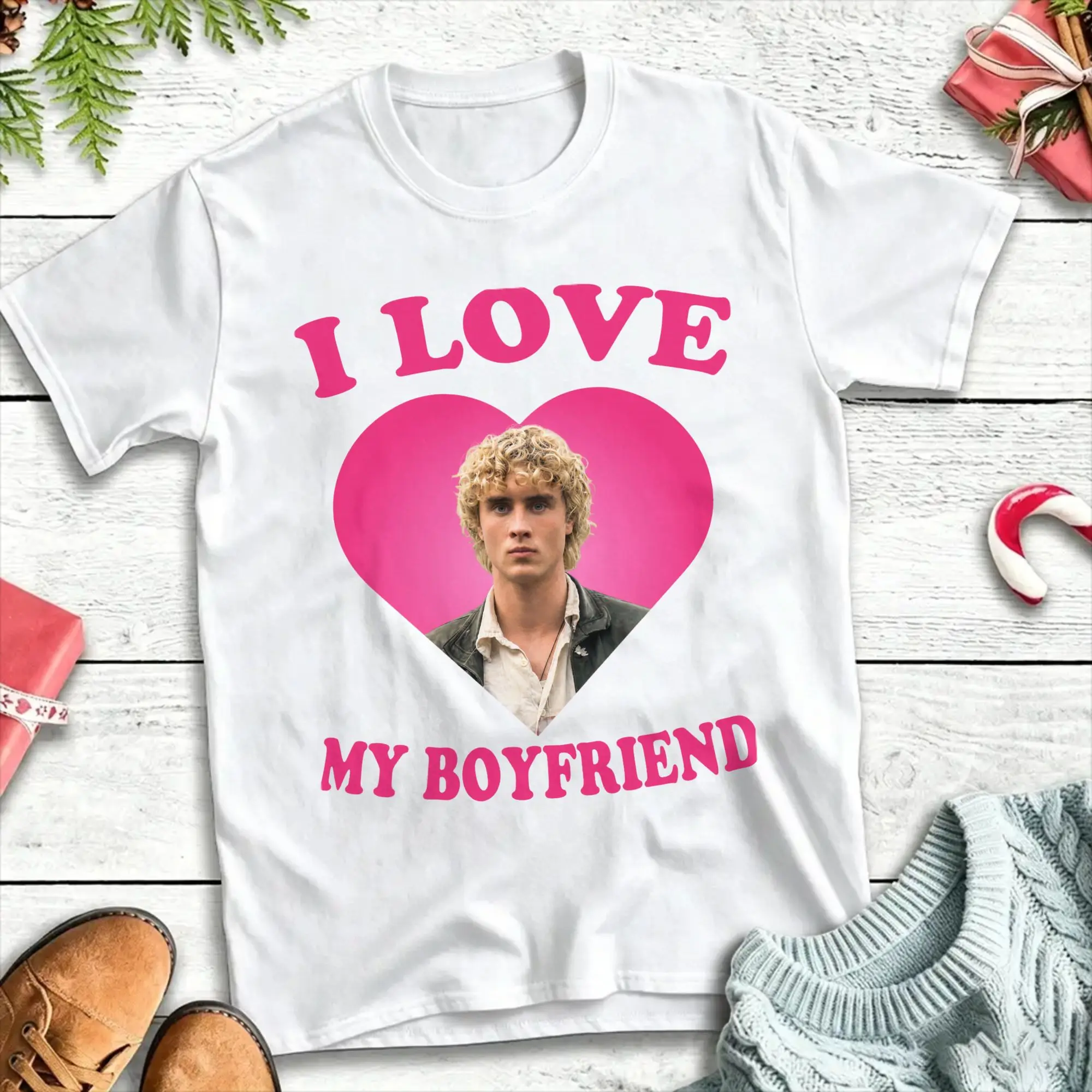 I love my boyfriend Joseph Zada T-Shirt Beach  Cotton T-Shirts For Men Loose Tshirt Short Sleeve Streetwear Top Tees