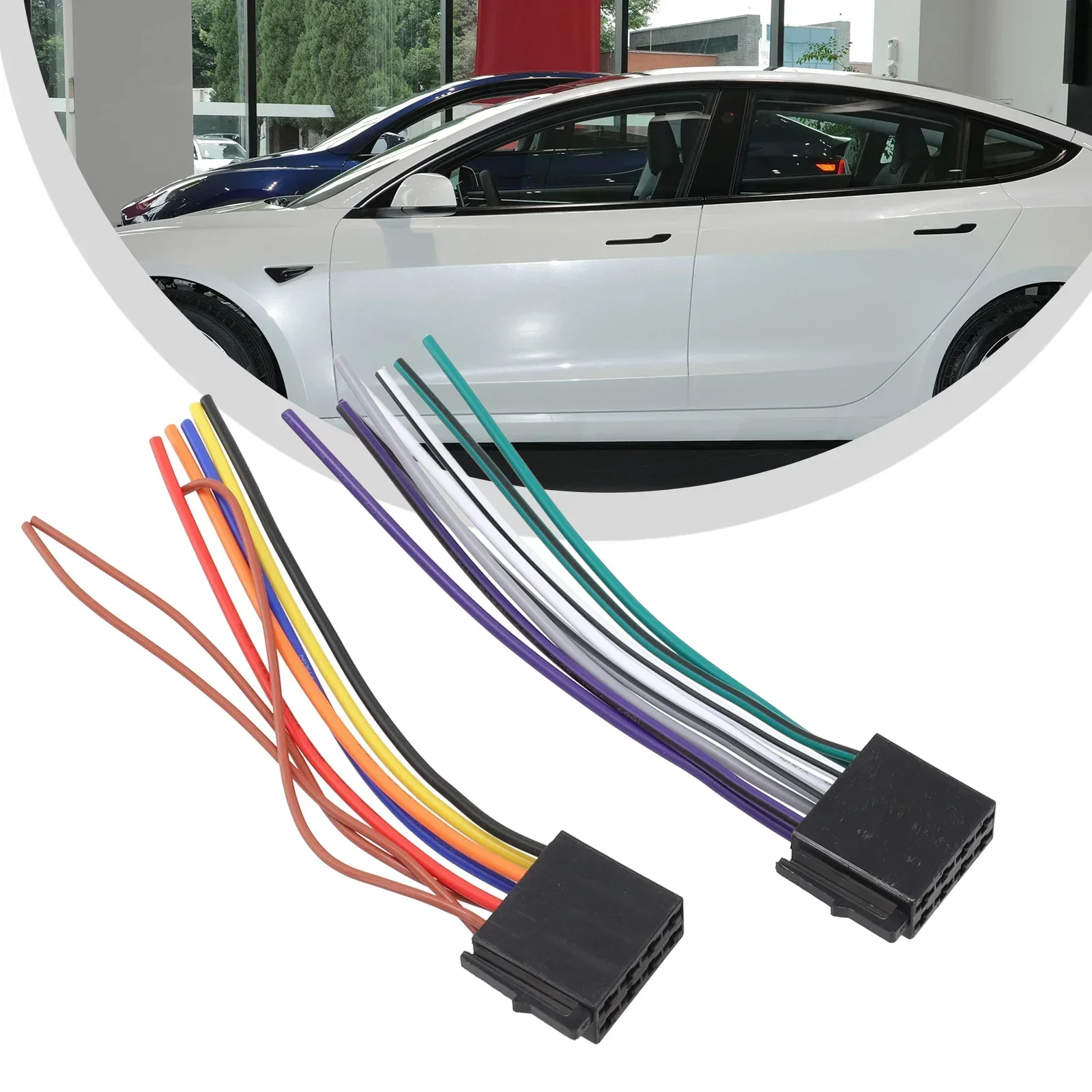 Stereo Wire Harness Adapter Female ISO Wiring Harness Car Radio Adaptor  Male To Female For-Volkswagen-Golf MK4 For-Audi A6 ﻿