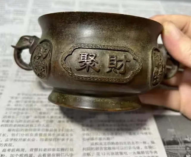 Double Elephant Ear Incense Burner 3