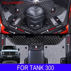 For GWM Tank 300 2023 2024 Car Floor Mats Single Double Layer Custom Foot Pads Salon Carpet Cover Interior Accessories