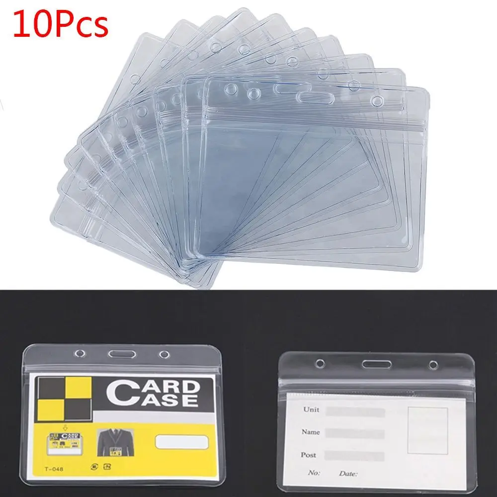 

10Pcs/lot Convenient Cards Exhibition Plastic Pouches Pocket Holder Office Supplies Waterproof