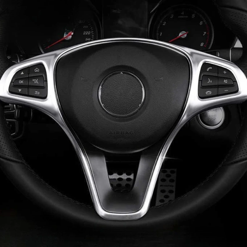 

Автомобильный чехол на руль, декоративная накладка для Mercedes Benz A B C E GLA GLC CLA GLE GLS Class W246 W205 W213 X253 X156