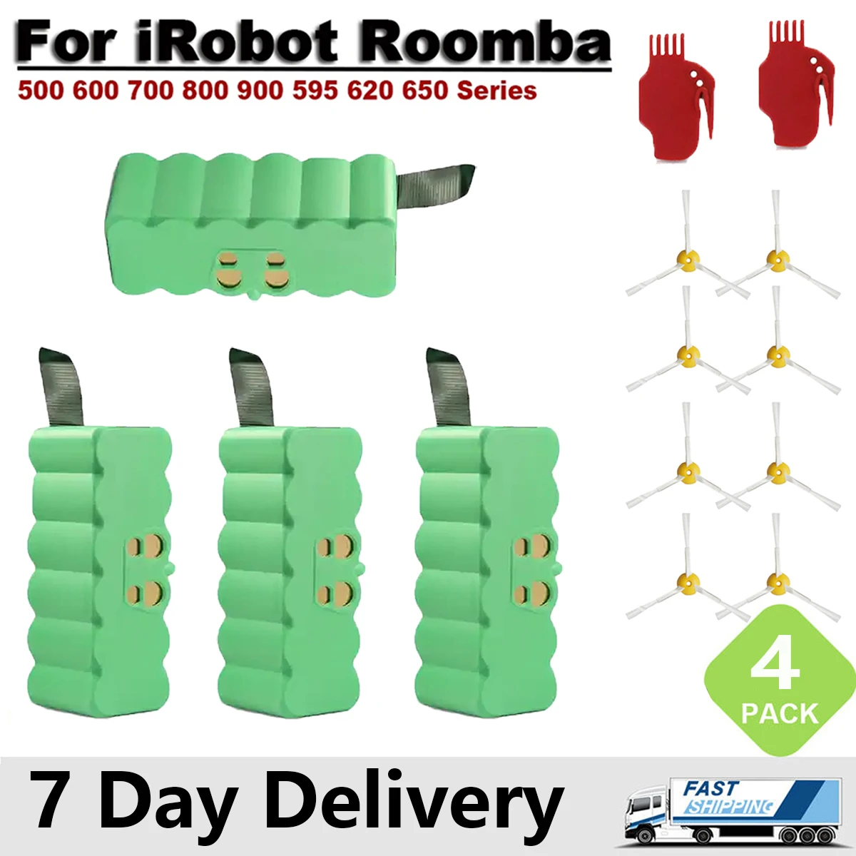 

6400mAh For iRobot Roomba 500 600 700 800 900 595 620 650 780 Batteries For Roomba Battery Li-ion 14.4V Vacuum Cleaner Battery