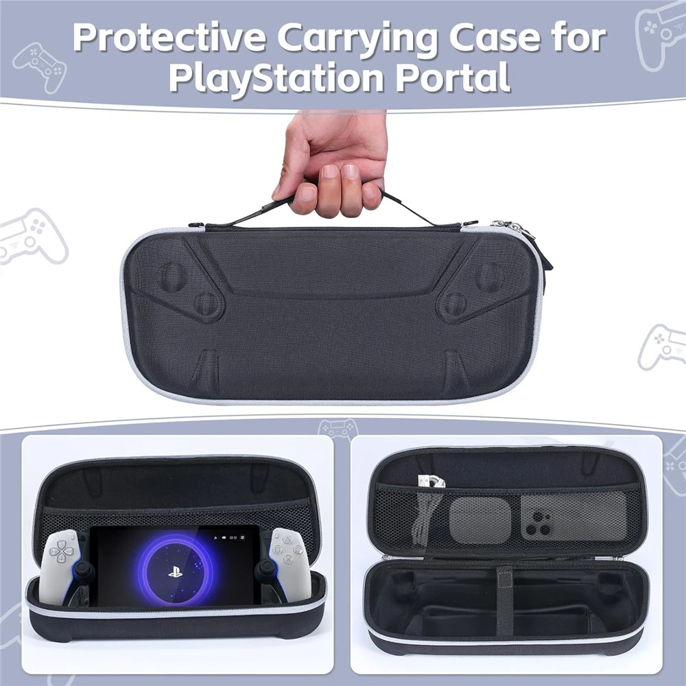 Hard Carrying Case for Playstation Portal Remote Player, Protective Travel Case Cover Bag for PS Portal Accessories