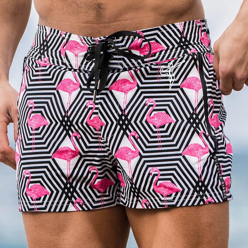 Pantalones cortos de playa para hombre, bañador de moda para surfear en la playa, pantalones informales para fiesta hawaiana, novedad de verano 2022