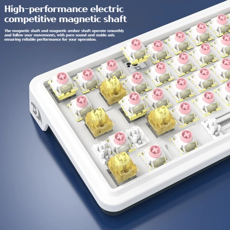 Redragon M68pro Magnetic Switch Gaming Keyboard 68 Keys 8000HZ RT0.01 Rgb Hifi Wired Esports Gamer Keyboard For Laptop Tablet Pc